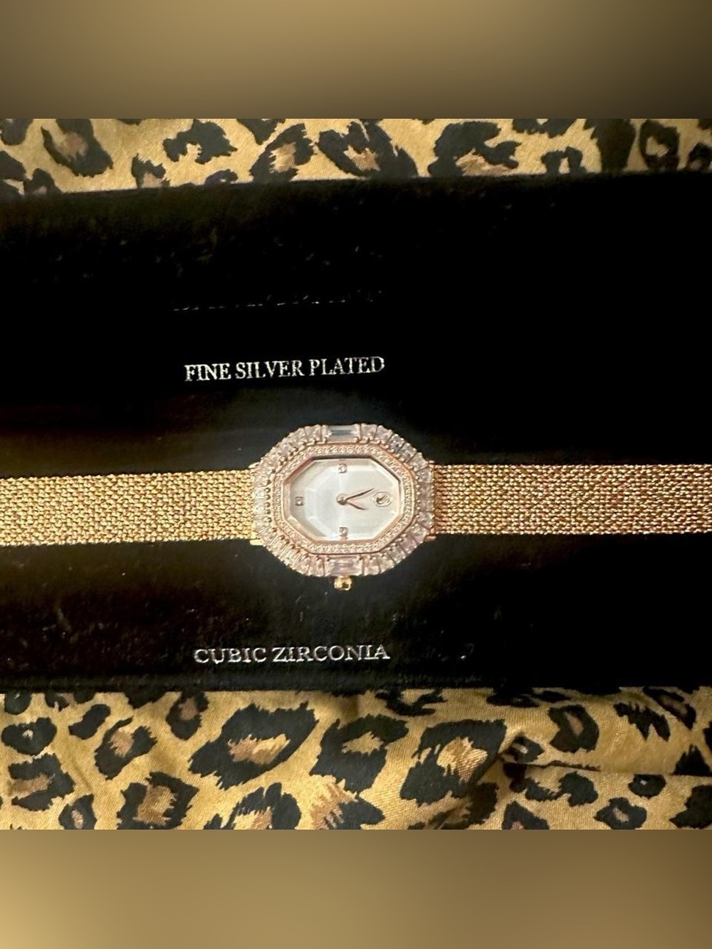 Swarovski 5732501 champagne Matrix diamond watch